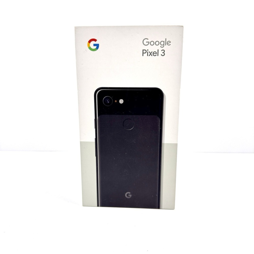 Google Pixel 3 Just Black Original Retail Box‎ Only Empty Replacement